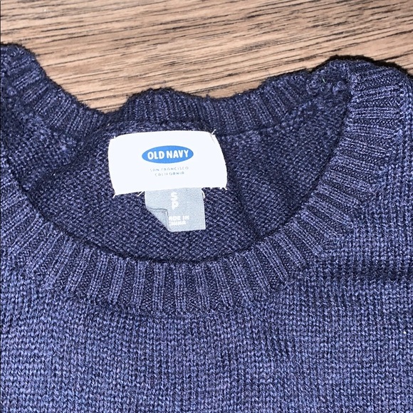 EUC Old Navy Sm Navy Sweater Dress - Picture 2 of 3